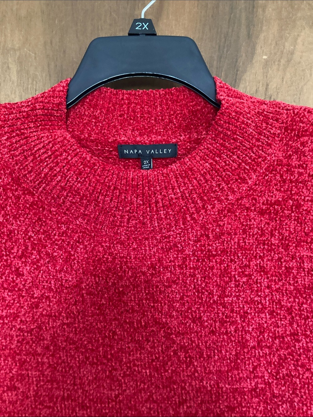 Napa valley Tuscan red sweater size 2X - Picture 4 of 17